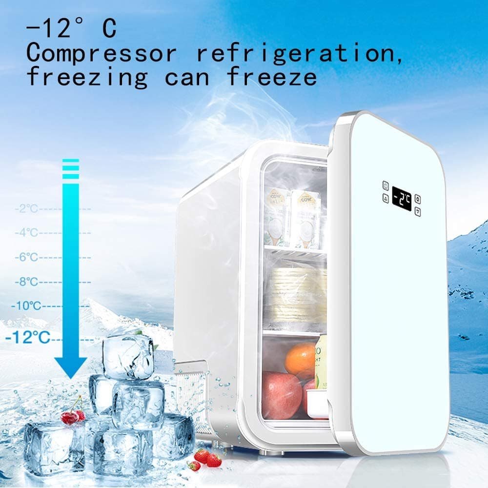 لثلاجة الصغيرة المحمولة بحجم 8 لتر مع امكانية التبريد والتسخينتعمل في السيارة والمنزل| تستخدم لجميع ما تريد حتى الأدوية والكريمات والميكأب